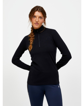 Peak Performance Magic Half Zip Women Black logo