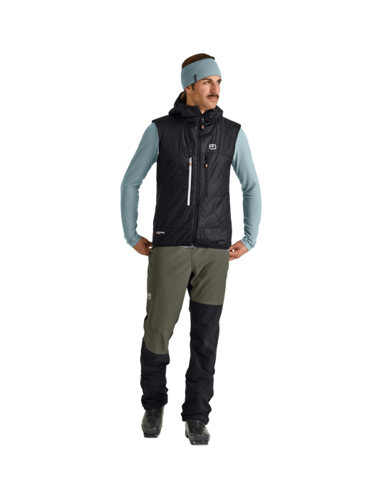 Swisswool Piz Boè Vest Men Black Raven